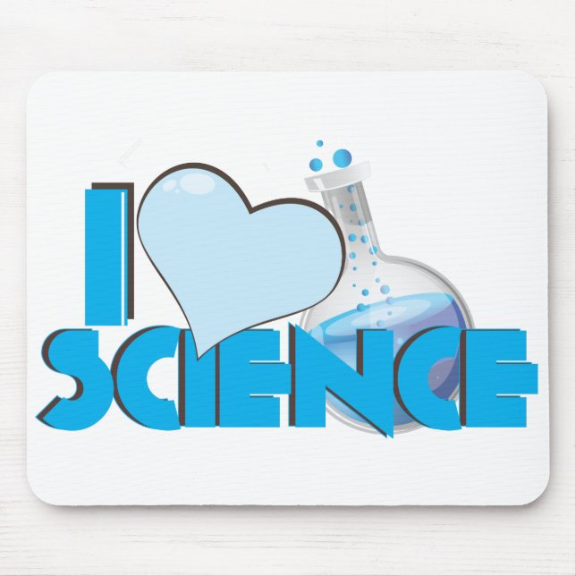 I love Science Mouse Mat (Front)