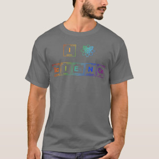 I LOVE SCIENCE Periodicable of ElementsLGBTQi T-Shirt