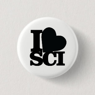 I Love Science pin