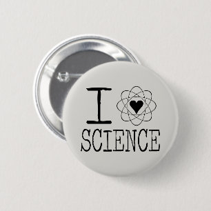 I Love Science Pinback Button