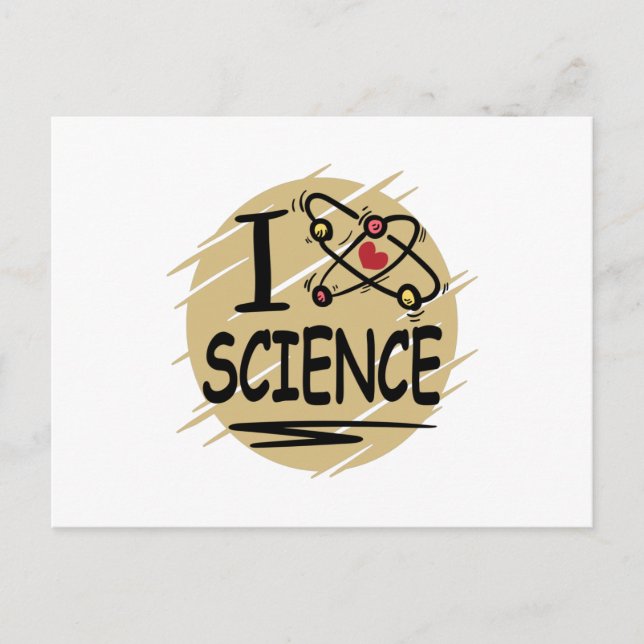 I love Science Postcard (Front)