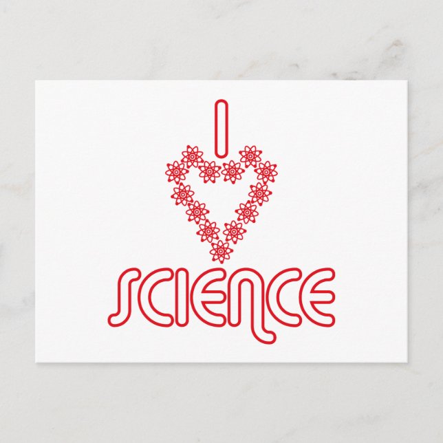 I love science postcard (Front)