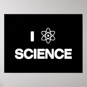 I Love Science Poster