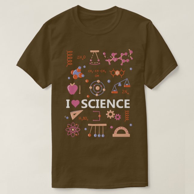 I Love Science Premium  T-Shirt (Design Front)