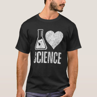 I Love Science  Teacher Scientist Sciences T-Shirt