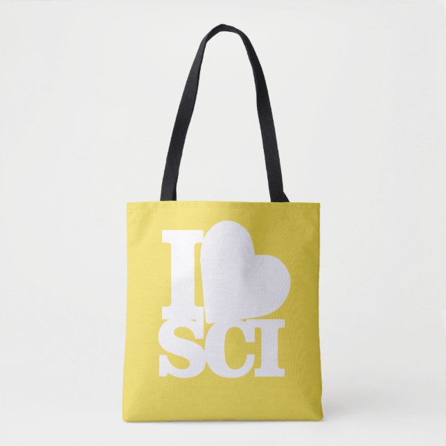 I love Science tote Bag (Front)