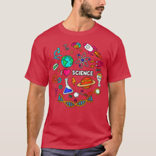 I Love Science Tshirt Kids Science Lovers Gifts Id