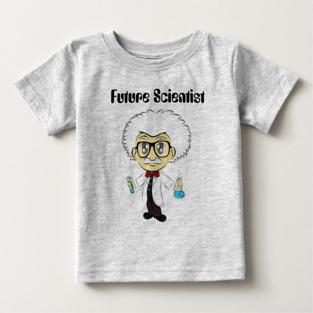 I Love Science with Scientist Baby T-Shirt (Front)
