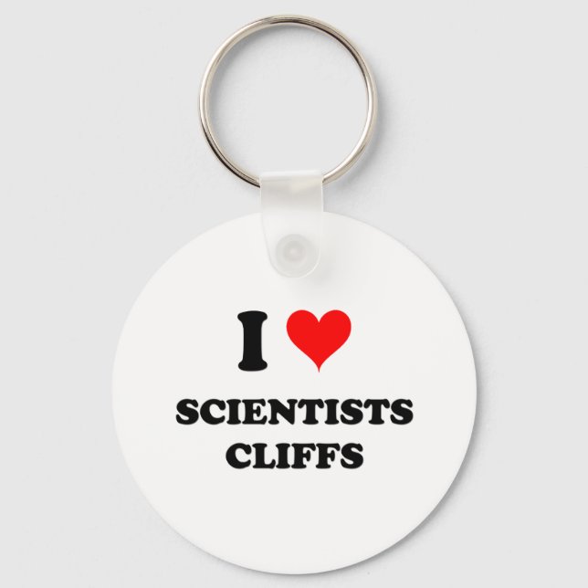 I Love Scientists Cliffs Maryland Key Ring (Front)
