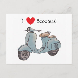 I love Scooters! Postcard