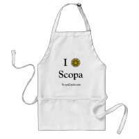 I Love Scopa apron