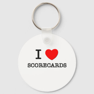 I Love Scorecards Key Ring