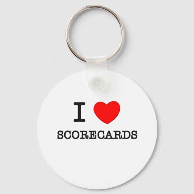 I Love Scorecards Key Ring (Front)