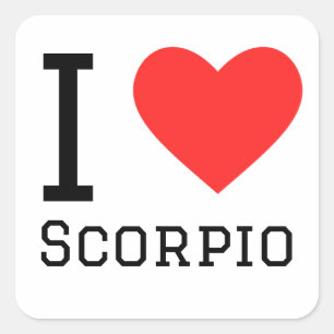 I love Scorpio  Square Sticker