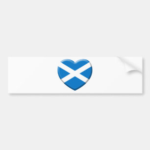 i love Scotland Bumper Sticker