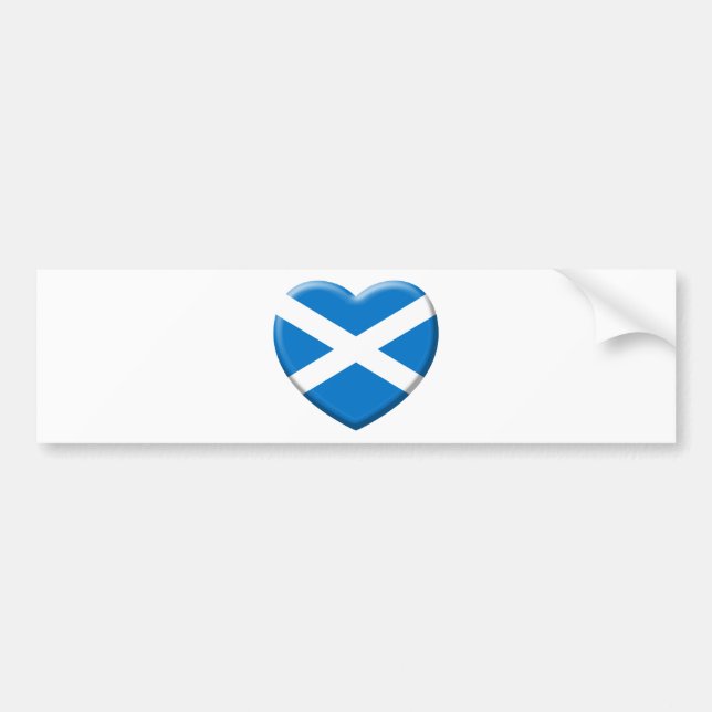 i love Scotland Bumper Sticker (Front)