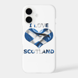 I Love Scotland Heart Flag