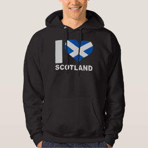 I Love Scotland Heart Flag Scotland 1 Hoodie