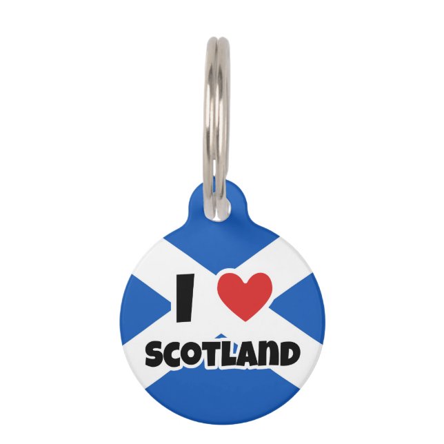 I love Scotland Pet Tag (Front)
