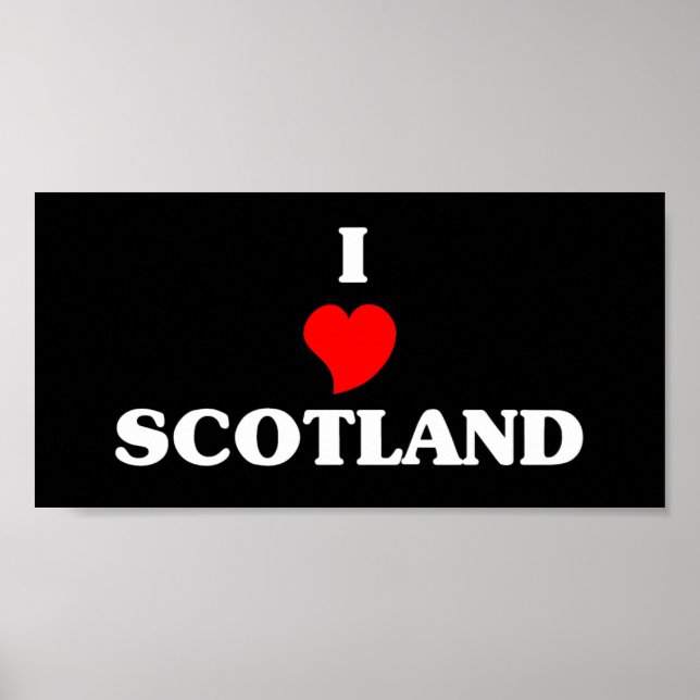 I Love Scotland Poster (Front)
