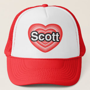 I love Scott. I love you Scott. Heart Trucker Hat