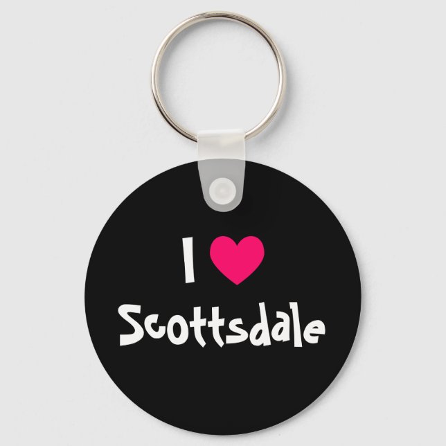 I Love Scottsdale Key Ring (Front)