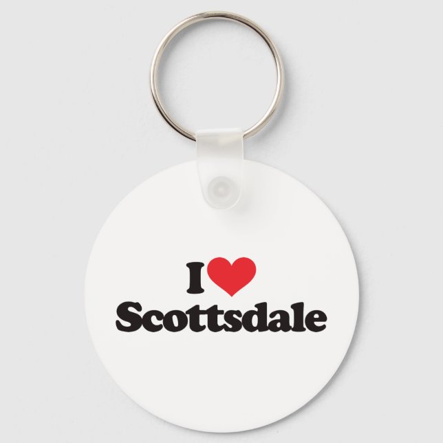 I Love Scottsdale Key Ring (Front)