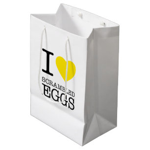 I LOVE SCRAMBLED EGGS MEDIUM GIFT BAG