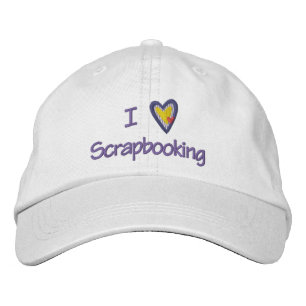 I Love Scrapbooking Embroidered Hat