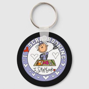I Love Scrapbooking Key Ring