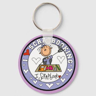 I Love Scrapbooking Key Ring