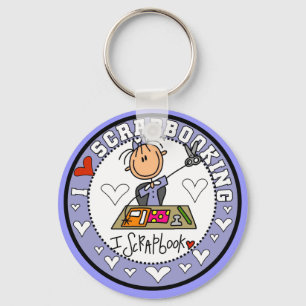I Love Scrapbooking Tshirts and Gifts Key Ring