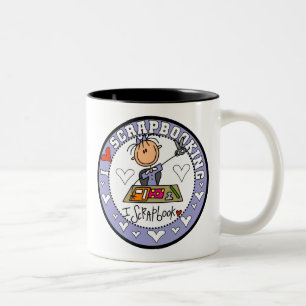 I Love Scrapbooking Two-Tone Coffee Mug