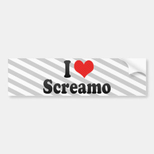 I Love Screamo Bumper Sticker