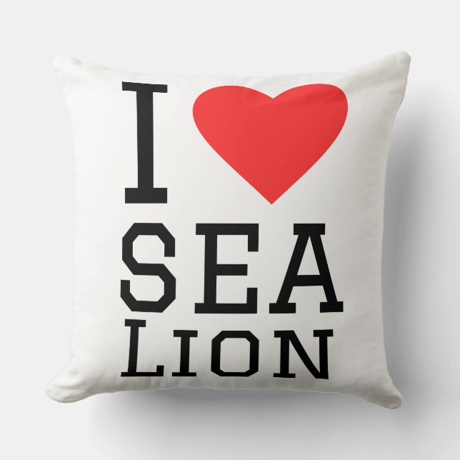 I love sea leon cushion (Front)
