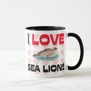 I Love Sea Lions Mug