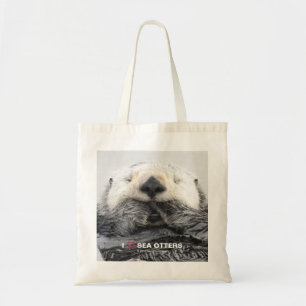 I LOVE SEA OTTERS TOTE BAG