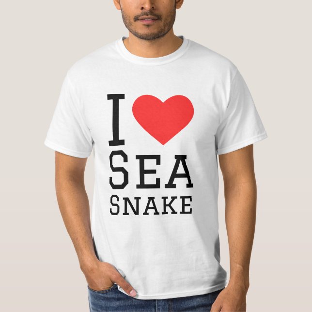 I love sea snake T-Shirt (Front)
