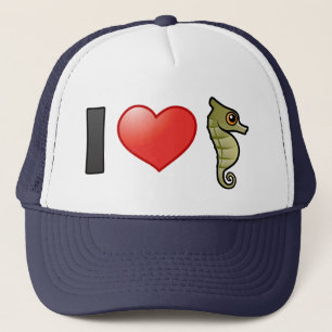 I Love Seahorses Trucker Hat