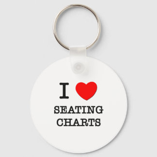 I Love Seating Charts Key Ring