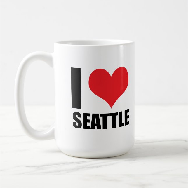 I love Seattle Coffee Mug (Left)