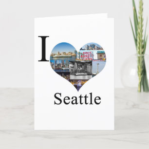 I Love Seattle Holiday Card