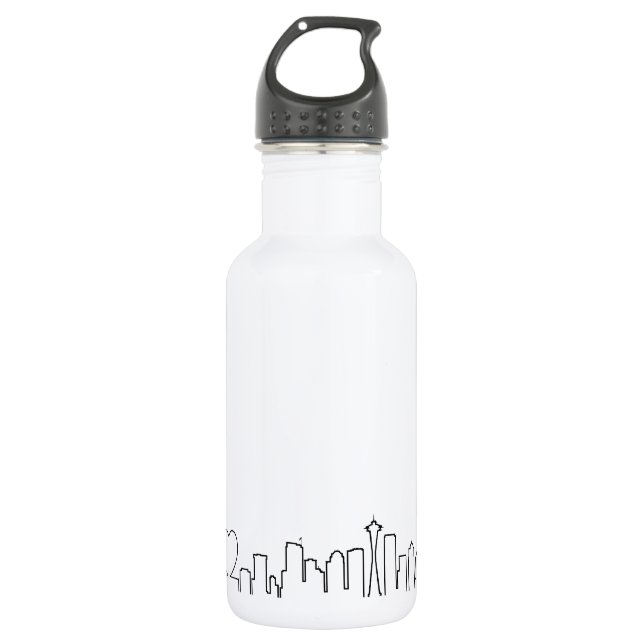 I love Seattle in a extraordinary style 532 Ml Water Bottle (Front)