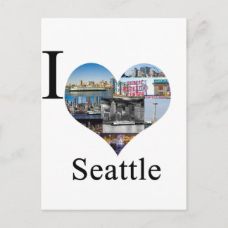 I Love Seattle Postcard