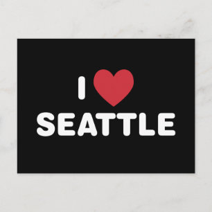 I Love Seattle Postcard