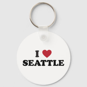 I Love Seattle Washington Key Ring