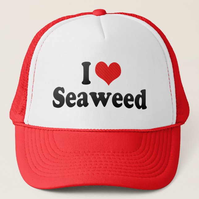 I Love Seaweed Trucker Hat (Front)