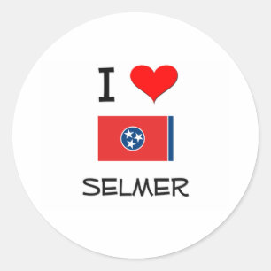 I Love Selmer Tennessee Classic Round Sticker