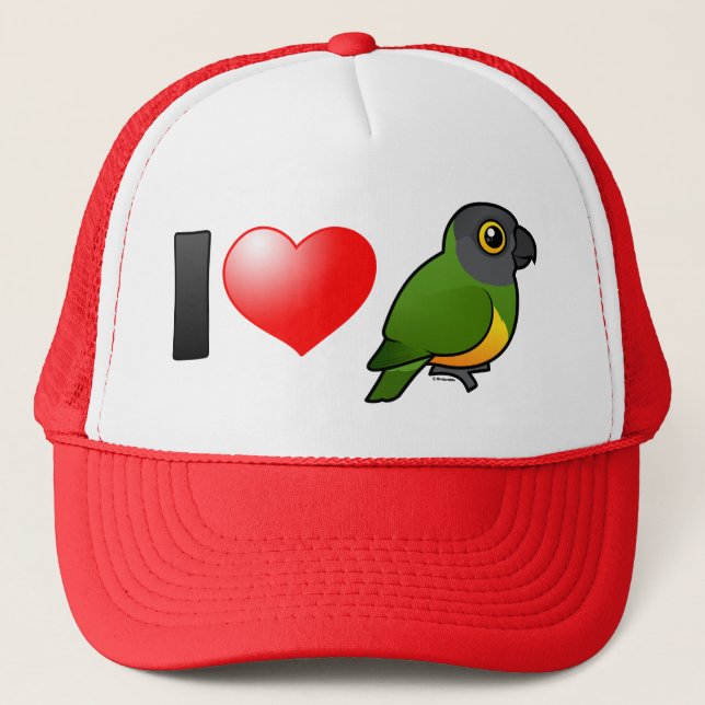 I Love Senegal Parrots Trucker Hat (Front)