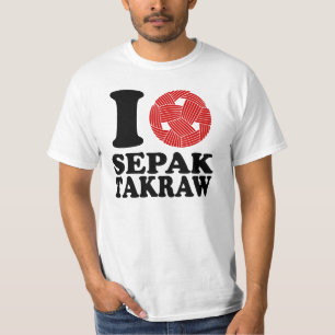 I Love Sepak Takraw T-Shirt